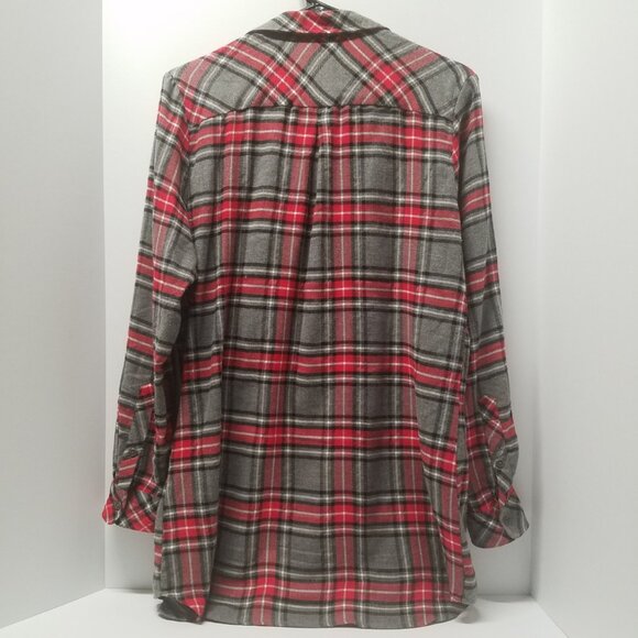 KUT from the Kloth Long Sleeve Plaid Flannel Button Down Shirt - Picture 4 of 13